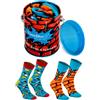 Rainbow Socks - Calzini in un barattolo di vernice per lui e per lei 2 Paia