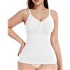 YARRCO Canotta da donna con reggiseno integrato, dimagrante, controllo della pancia