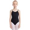 s.lemon Bambini Ballerina Cotone Tirante Fino Collo a V Body per Danza Classica