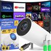 Retoo Mini proiettore portatile Correzione trapezoidale 4K 200 ANSI Proiettore intelligente Proiettore WiFi 10000: 1 1280x720 px 4k Home Cinema Full HD Smart Home Cinema Retoo