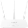 Tenda Router WLAN Tenda F3 N300, 300 Mbit/s, solo 2,4 GHz, 3 antenne esterne da 5 dBi, 3 porte LAN/WAN, controllo parentale, rete per ospiti, modalità access point, senza funzionalità DSL, adatto per appartamenti con 1-2 stanze, colore bianco