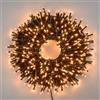 LOTTI IMPORTEX SRL Catena Luminosa di Natale 1200 LED Luce Calda - La Magia di Natale con illuminazione automatica a casa tua!