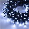 LOTTI IMPORTEX SRL Catena Luminosa di Natale 1200 LED Bianco Freddo - La Magia di Natale porta una luce brillante a casa tua