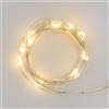 LOTTI IMPORTEX SRL Catena Lineare 2 Metri 20 MicroLED Bianco Caldo di Natale, La Magia di Natale a Casa Tua