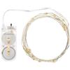 LOTTI IMPORTEX SRL Luci di Natale Catena da 2mt con 20 microled Bianco Freddo
