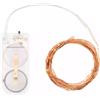 LOTTI IMPORTEX SRL Luci di Natale Catena da 2mt con 20 MicroLED Traditional Rame con Batteria On-Off