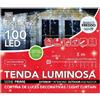 MERCURY S.R.L. Tenda 100 LED Colore Bianco 3x0,9m - La Magia di Natale a casa tua!