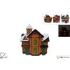 DUE ESSE CHRISTMAS S.R.L. CASETTA NATALIZIA 205977 CON LUCE ASSORTITO
