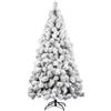 FLORA SRL Albero di Natale "des alpes" altezza 210cm diametro 109cm con 468 rami floccato