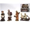 CREARE ITALIA SRL Donna di Natale con Cesto o Animale H10,5-7,5cm, Statuina in Resina, Dettagli Realistici, Assortita