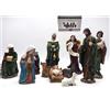 CREARE ITALIA SRL Natività di Natale 11 pezzi H20/14cm, Statuine Colorate in Resina, Sacra Famiglia, Re Magi, Pastori, Presepe Classico
