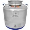 SANSONE INOX SRL Bidone Europa in acciaio inox, 50LT