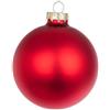 BIZZOTTO ANDREA NATALE Sfera di Natale in Vetro 8 cm Rosso Opaco, Porta la Magia di Natale a Casa Tua con Eleganza e Stile