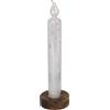 NEW BI SRL CANDELA LED 139654 CON BASE VETRO H30CM