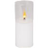 NEW BI SRL CANDELA LED 139675 VETRO AMBRA 7X17CM