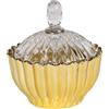 NEW BI SRL POTICHE 139732 VETRO 10X11CM ORO/TRASPARENTE