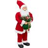 FEERIC LIGHT E CHRISTMAS FIGURA BABBO NATALE 40X25X90CM POLIESTERE
