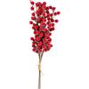 NEW BI SRL Rametto di Natale Bacche Rosse Ghiacciate H65cm PVC, Decorazioni di Natale, Addobbi, La magia di Natale per la casa