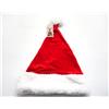 CREARE ITALIA SRL Cappello Natalizio Deluxe Rosso 50x33cm, Cappellino Babbo Natale Morbido Elegante con Bordo Bianco