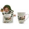 MERCURY S.P.A. Tazza di Natale in Porcellana 350ml, Mug Natalizia, Colazione e Tisane, La magia di Natale per la casa