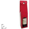 DUE ESSE CHRISTMAS S.R.L. Box Portabottiglia di Natale Rosso Metallizzato, Confezione Regalo Vino, Accessori Natalizi, La magia di Natale per la casa
