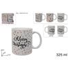 DUE ESSE CHRISTMAS S.R.L. Tazzone di Natale in Ceramica 325ml, Decoro Natalizio Assortito, Mug Colazione, La magia di Natale per la casa