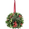 BIZZOTTO ANDREA NATALE Decorazione sferica Antea verde con bacche Ø12cm, addobbo natalizio elegante, palla decorativa per albero e centrotavola