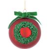 BIZZOTTO ANDREA NATALE Sfera di Natale Corona Vetro 8cm - La Magia di Natale a casa tua