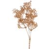 BIZZOTTO ANDREA NATALE Pick Howell di Natale oro H33cm con 3 rami decorativi, finitura oro brillante in PE e fil di ferro