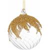 BIZZOTTO ANDREA NATALE Sfera di Natale Vortex Vetro 8cm Trasparente - La Magia di Natale a casa tua
