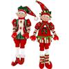 TIMSTOR NV Elfo di Natale con abito rosso 12x7x45,72cm assortito, addobbo festivo, la magia di Natale per la tua casa