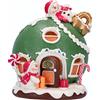 TIMSTOR NV Casa di Natale candy con led 17,5x16x18cm, decorazione luminosa assortita, addobbo elegante, la magia di Natale per la tua casa