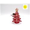 CREARE ITALIA SRL ALBERO NATALE POLIRESINA CON LUCI 16X10,5X5,5CM ROSSO