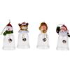 BRANDANI GIFT GROUP SRL Campanellina Natalizia in Vetro e Resina con 4 Soggetti Assortiti - Brandani