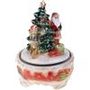 BRANDANI GIFT GROUP SRL Carillon Babbo Natale e Albero di Natale, D 14,5 x H 20 cm, La Magia di Natale a Casa Tua