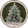 NEW BI SRL Decorazione piatto di Natale 40cm verde a forma di albero in PVC - La magia di Natale a casa tua