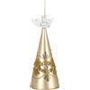 BIZZOTTO ANDREA NATALE Pendente Natale Bizzotto, angelo vetro champagne, decorazione natalizia vetro soffiato, addobbo albero design