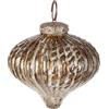 BIZZOTTO ANDREA NATALE Pendente Natale Bizzotto, Oliwia vetro oro, pendente trottola 8 cm, decorazione natalizia design