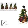 DUE ESSE CHRISTMAS S.R.L. Albero Natale Due Esse, albero con Natività 10 cm, decorazione natalizia assortita, addobbo presepe