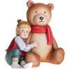 BRANDANI GIFT GROUP SRL Brandani Bambina con Orsetto Natalizia in Resina