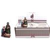 CREARE ITALIA SRL Natività di Natale Color 6,5cm Creare Italia, Statuina in Resina Colorata, Dettagli Realistici, Presepe Classico