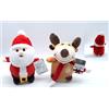 CREARE ITALIA SRL Renna o Babbo Natale con Movimento H26cm Assortito, Pupazzo Animato Natalizio Decorativo