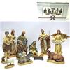 CREARE ITALIA SRL Natività di Natale 11 pezzi H31cm, Statuine in Resina con Abiti, Sacra Famiglia, Re Magi, Pastore e Animali