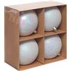FEERIC LIGHT E CHRISTMAS Decorazione set 4 palline di Natale bianche Ø10cm in plastica Svea - La magia di Natale a casa tua