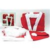 CREARE ITALIA SRL Vestito Babbo Natale XL-XXL con Barba, Cappello e Cintura, Costume Natalizio Completo per Feste
