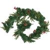 FEERIC LIGHT E CHRISTMAS Ghirlanda di Natale Bacche e Pigne 180cm con Luci LED - La Magia di Natale a casa tua