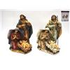 CREARE ITALIA SRL NATIVITA PEZZO UNICO SU BASE 20,5X14X13CM VESTE TESSUTO