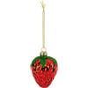 FEERIC LIGHT E CHRISTMAS Decorazione pendente di Natale fragola in vetro rosso 8cm - La magia di Natale a casa tua