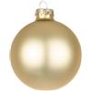 BIZZOTTO ANDREA NATALE Sfera di Natale in Vetro Miele Opaco 10cm, La Magia di Natale per Decorazioni Festive