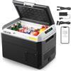 VEVOR Frigorifero da Auto Portatile 60W, Frigo Portatile Compressore Capienza 30 Litri Zona Singola Temperatura Regolabile da -20℃ a 20℃, Frigorifero da Esterno Campeggio Picnic CC 12/24V CA 100-240V